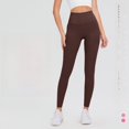 thumbnail image 3 of Pantalones de yoga de licra de primavera y verano con cintura alta y realce de cadera, mallas deportivas desnudas para correr y fitness, 3 of 6