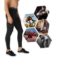 thumbnail image 7 of ZDCGT Compression Pants Men Running Tights Leggings with Pockets Athletic Workout Gym Pants 2 Pack Black,M, 7 of 7