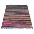 thumbnail image 6 of Rugsotic Carpets Hand Woven Flat Weave Kilim Cotton Eco-Friendly Area Rugs-3'X5', Rectangle, Multicolor, Contemporary, Low Pile Handmade Rugs For Living Room, Bed Room (Dc0145), 6 of 6