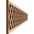 thumbnail image 3 of Ekena Millwork 46 3/8"W x 4"H x 1/4"T Hadley Fretwork Moulding, Hickory, 3 of 13