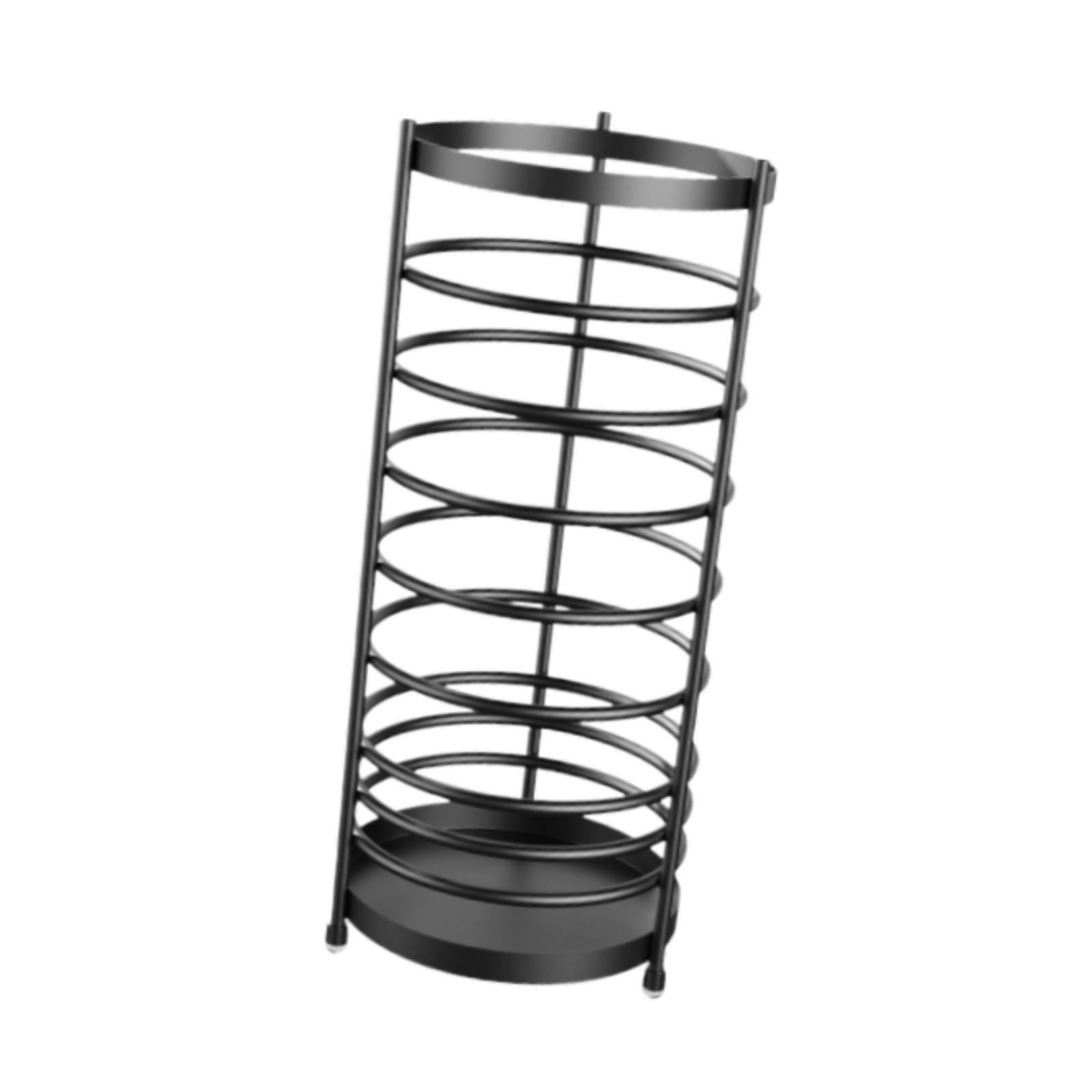 Fancyes Umbrella Stand Umbrella Rack Hollowout Multifunctional Umbrella Holder Organizer for Walking Sticks Mudroom Outdoor Household