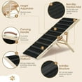 thumbnail image 2 of Dog Ramp for High Bed - Car Ramp for Dog - Anti-Slip Carpet - 51" Long Adjustable 14"-28" Dog Ramps for Small Dogs Large Dogs - Dog Ramp for Couch, Bed or car, Fold Portable Wooden Pet Ramps, 2 of 16