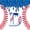 White Blue Red D, variant on jejeloiu Baseball Cream Print Monogram D Twin Comforter Sets For Kids,Watercolor Drip Initial Print Bedding Set,Reversible,2-Piece