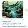 thumbnail image 5 of Dragonfly Square 8.3x9.8 Inch Non-Slip Rubber Bottom Printed Mouse Pad, Gaming Mousepad for Office and Gaming, 5 of 6