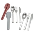 thumbnail image 5 of BergHOFF Leo 4Pc 18/10 Stainless Steel Travel Flatware Set & Grey Holder, 5 of 5