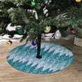 thumbnail image 2 of FMSHPON Pine TreeSnow Xmas Christmas Tree Skirt Stand Mat for Holiday Party Decoration Indoor Outdoor 36 inches, 2 of 3