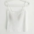thumbnail image 2 of Mittory Women's Double Lined Basic Tank Top Adjustable Spaghetti Straps Sleeveless Camisole Shirts, 2 of 3
