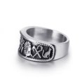 thumbnail image 4 of ELFASIO Stainless Steel Octopus Ring for Men Tentacles Retro Gothic Punk Style Jewelry Silver Black Vintage Rings,Size 10, 4 of 5