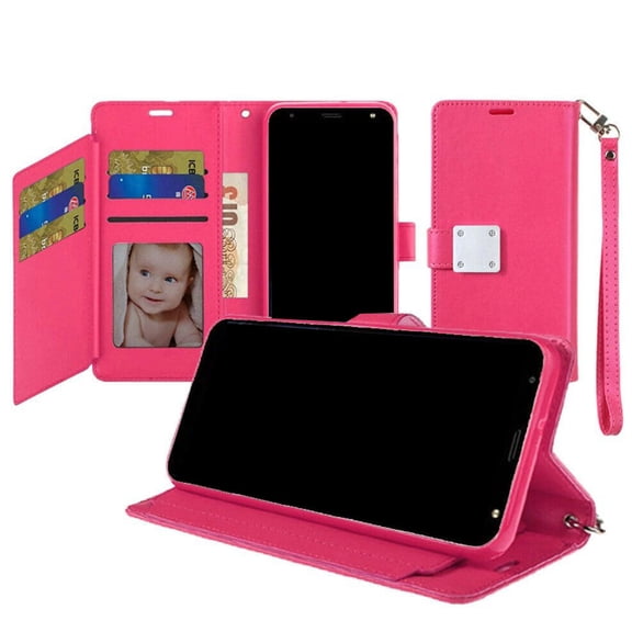 Compatible for at&t Motivate Max U668AA Wallet Cover Phone Case - Pink