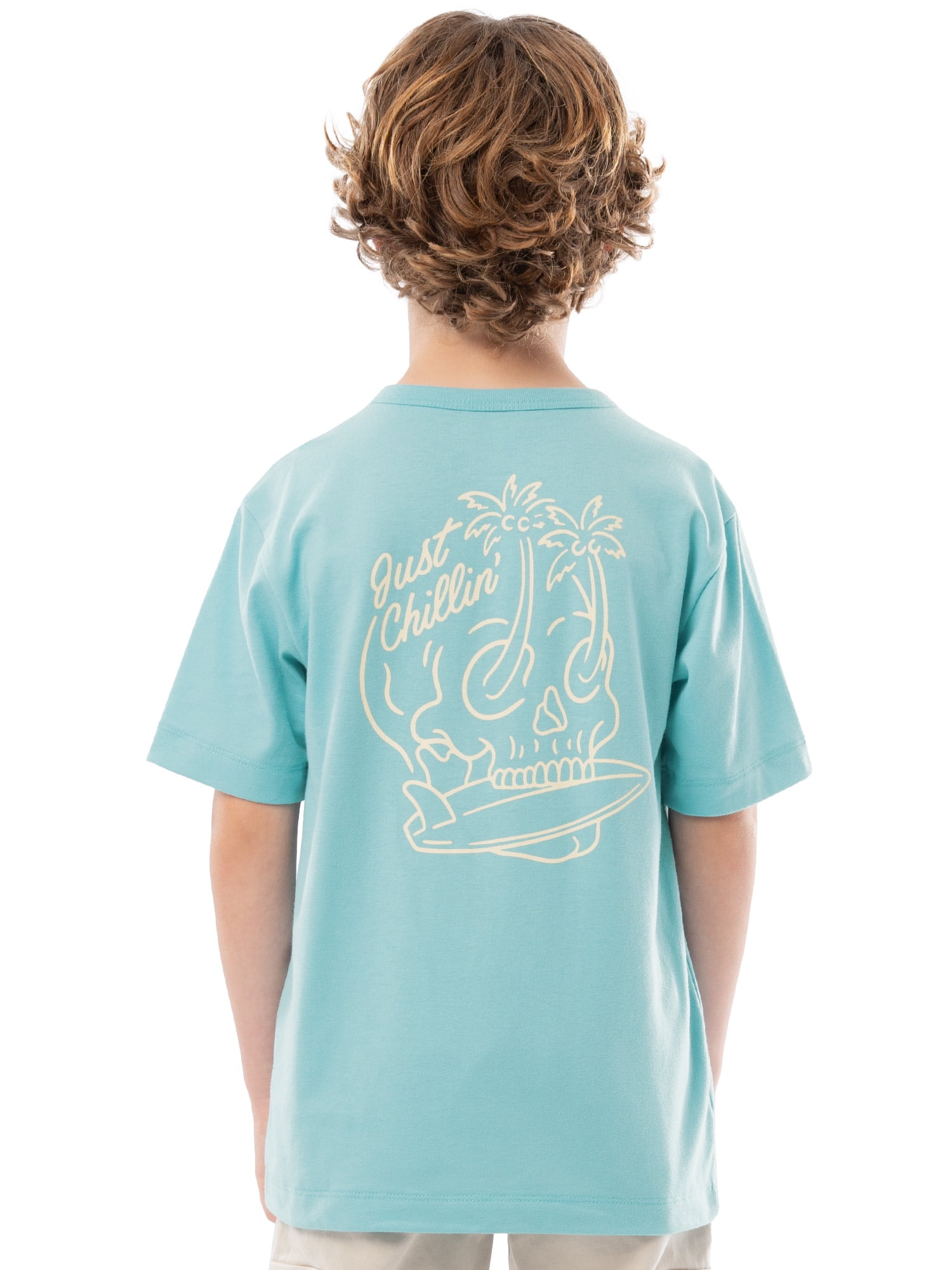 Boy's Short Sleeve Elevated Graphic T-Shirt 2-Pack, Sizes 4-18