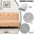 thumbnail image 4 of Jiueut Star Print Armless Futon Slipcover, Stretch Elastic Couch Sofa Furniture Protector for Foldable Futon Sofa Bed Without Armrests, 4 of 7