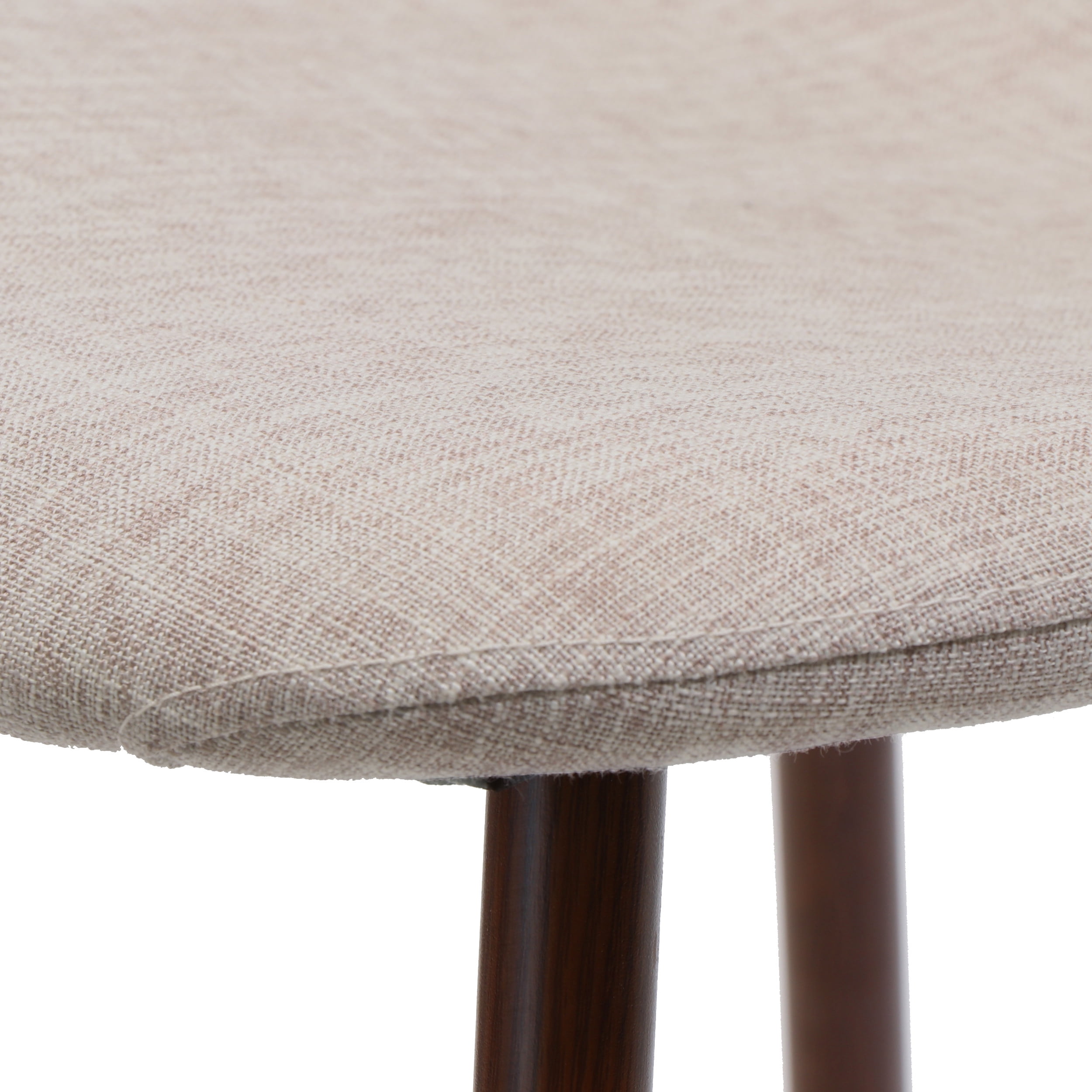 Noble House Samir Indoor Mid Century Fabric Dining Chairs, Set of 2, Wheat