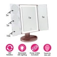 thumbnail image 4 of Love, Ellie Giselle LED Trifold Makeup Mirror, 5X Magnification, Marble Finish, 4 of 8