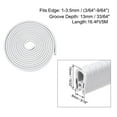 thumbnail image 2 of Unique Bargains Edge Trim U Seal Extrusion White U Channel Edge Protector PVC Plastic w Iron Sheet Fits 3/64''-9/64'' Edge 16.4Ft/5M, 2 of 3