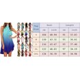 thumbnail image 2 of HAHDAXIA Femmes Robes d'Été pour Licol Cou Sundress Fluide Manches Genou Longueur Irrégulière Plage Robe V Robe de Cou pour les Femmes, 2 of 5