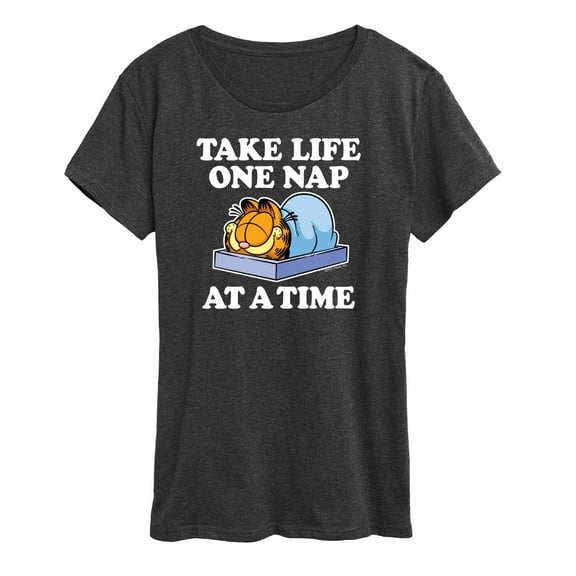Garfield - Take Life One Nap - Women's Short Sleeve Graphic T-Shirt