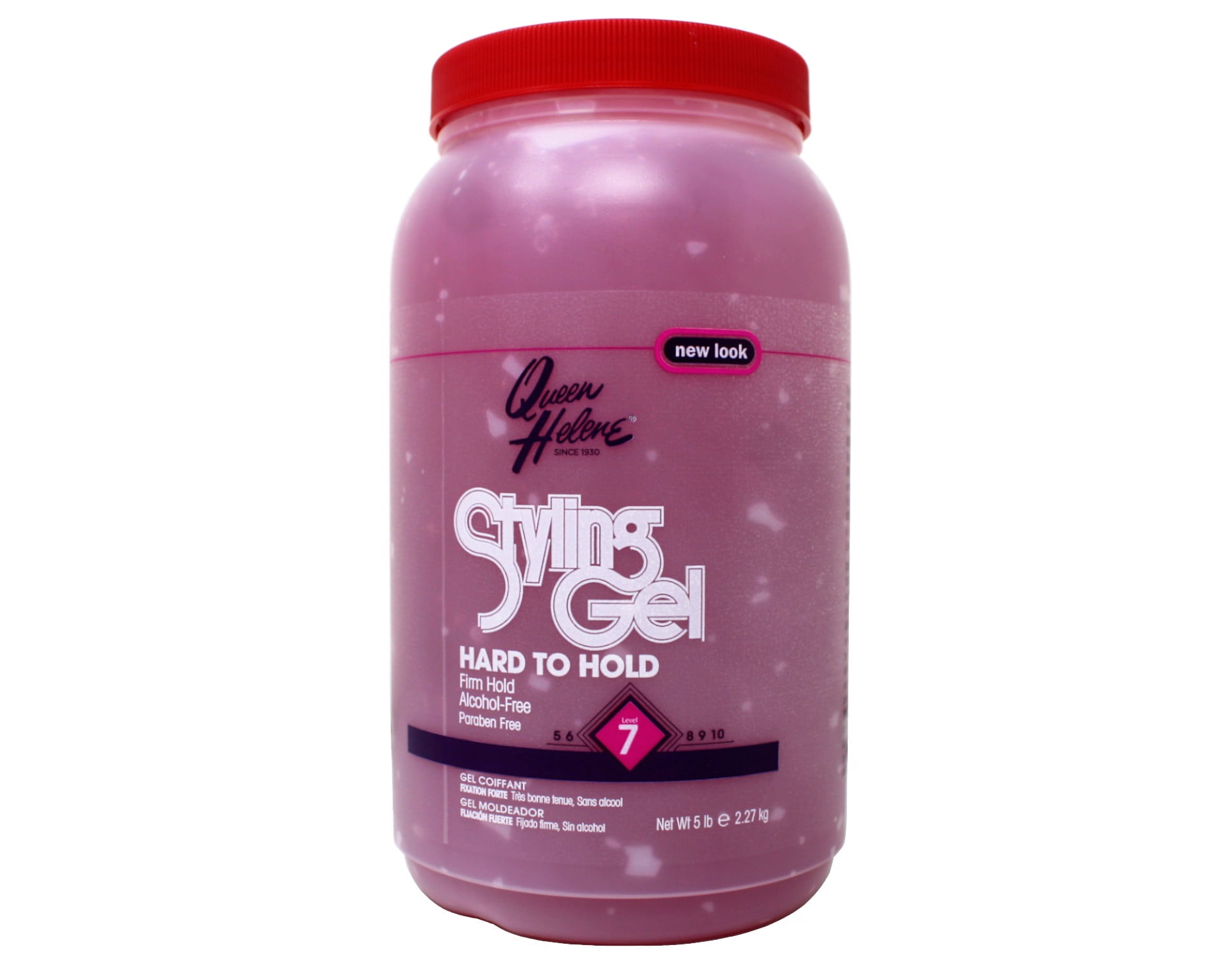 2 Pack - Queen Helene Hard to Hold Styling Gel, Firm Hold 7, Alcohol-Free, Paraben Free, 5 Lb (2.27 kg)