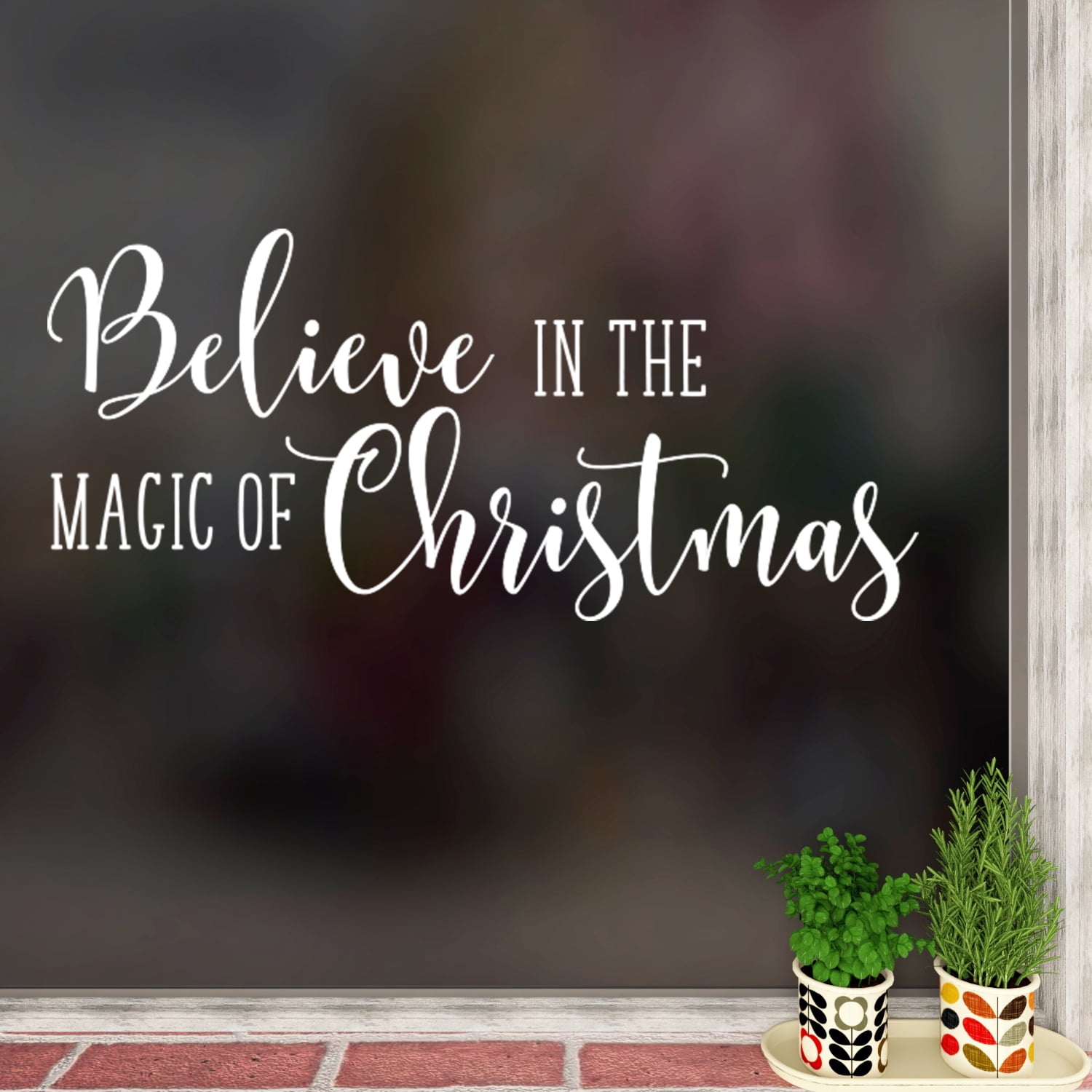 Believe in The Magic of Christmas Vinyl Wall Art Decal Christmas Winter