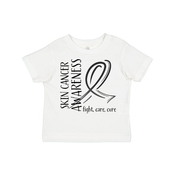 Inktastic Skin Cancer Awareness- Fight, care, cure Boys or Girls Toddler T-Shirt