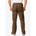 thumbnail image 2 of Boulder Creek by KingSize Men's Big & Tall Ranger Side-Elastic Stacked Cargo Pocket Pants, 2 of 4