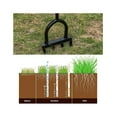 HElectQRIN Lawn Coring Aerator Plug Aerator Lawn Tool with Slope Top 4