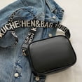 thumbnail image 4 of Bolsa De Hombro Bolso De Hombro Compuesto De Pu Color Sólido Mujeres Diamante Viaje De Compras (Negro) Likrtyny Para Estrenar, 4 of 6
