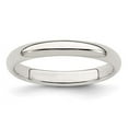 thumbnail image 3 of 925 Sterling Silver Stackable Expressions 3mm Half-Round Band Ring Size 7.5, 3 of 6