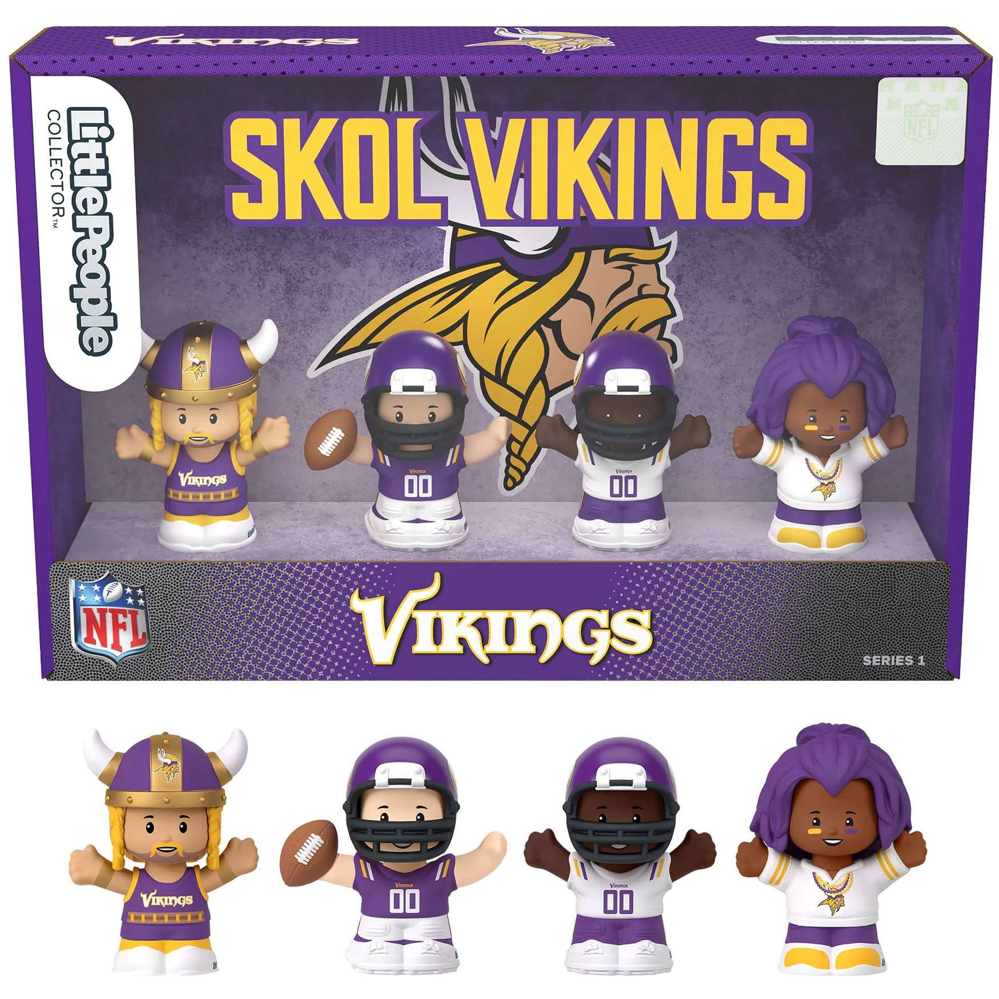 Fisher-Price Little People Minnesota Vikings Four-Piece NFL Collector Set