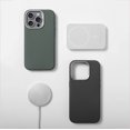 thumbnail image 5 of Luxury Diamond Texture PU Leather For Magsafe Case For iPhone 16 Plus 15 14 13 Pro Max Magnetic Wireless Charge Shockproof Cover ZSPU Green For iPhone 15 Pro, 5 of 5