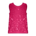 thumbnail image 6 of Ounisa Halter Sequin Tank Tops for Women Sleeveless Sparkly Glitter Club Outfits Ruched Flowy Shiny Party Concert Shirt, 6 of 9
