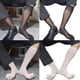 thumbnail image 2 of Xiao Hua Calcetines de seda para hombre, finos y transparentes, de nailon suave, hasta la rodilla, para vestir y pantorrilla, 1 par, negros, 2 of 5