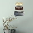 thumbnail image 4 of Signs ByLITA Fancy Office Kitchen Vector Sign - Kitchen Signs | Durable Material | Easy Installation Sign (Brushed Silver) - Small, 4 of 7