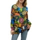 thumbnail image 1 of Jersey navideño YESNO para mujer con estampado gráfico de gran tamaño, 1 of 5