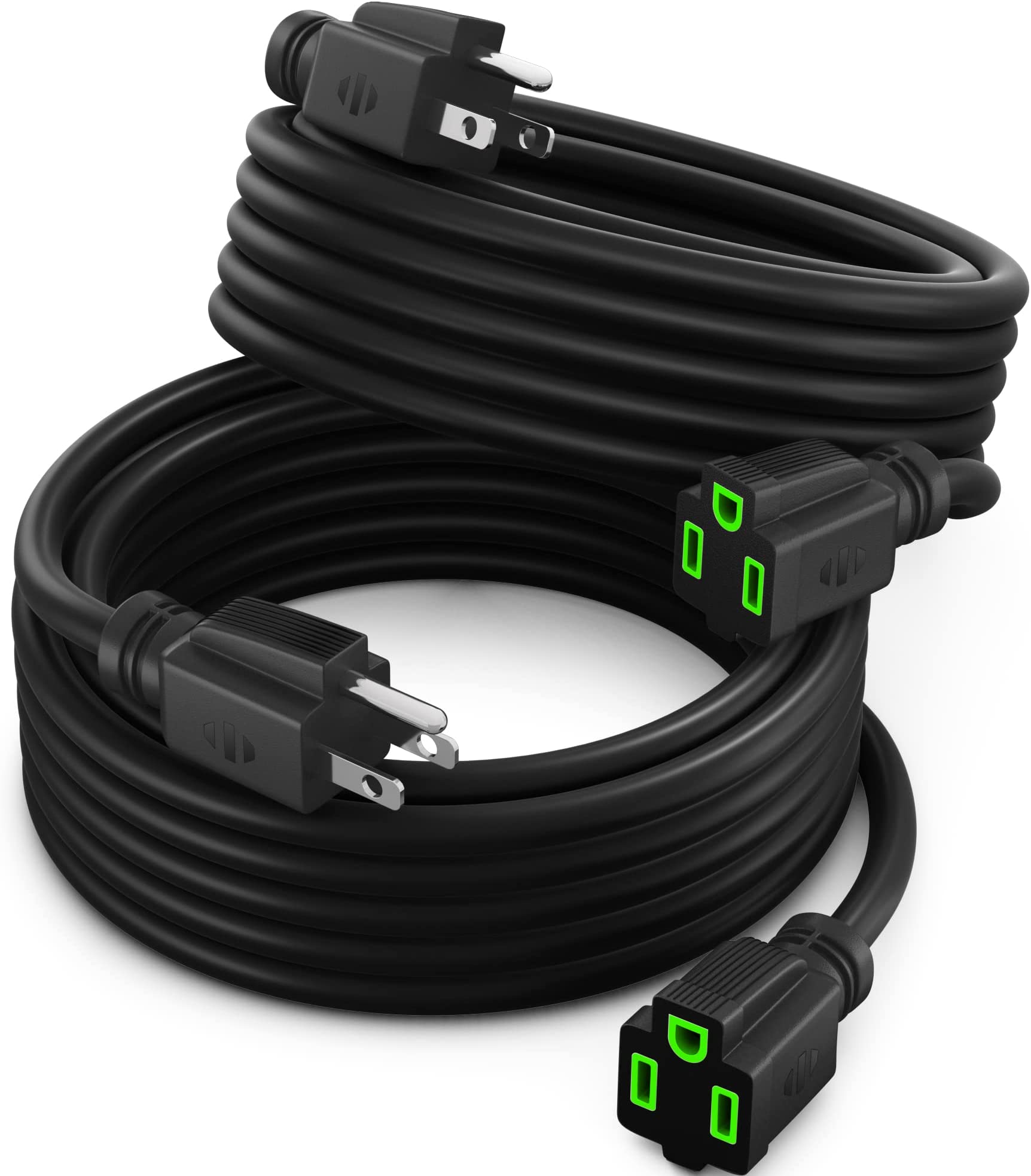 Maximm Extension Cord 20 Ft Black Power Cords Indoor/Outdoor 16 Gauge