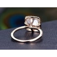 thumbnail image 2 of 1.75 Carat Halo Moissanite Diamond Wedding Ring with 18k Gold Plating, 2 of 5