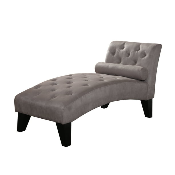 Microfiber Chaise Lounge, Gray color