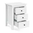 thumbnail image 7 of Topbuy 2PCS End Table Nightstand living Room Furniture W/ 3 Drawers White, 7 of 7