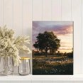 thumbnail image 2 of Qisvanset 12x16 Inch Blue Frog Tropical Flower Canvas Print Wall Art, 2 of 5