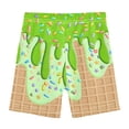 thumbnail image 4 of joogoo Ice Cream Green Girls Lined Shorts Bike Dance Bottoms 10Y, 4 of 7