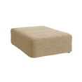 thumbnail image 2 of Yumcute Square Ottoman Cover Stool Cover Pouf Slipcover - Soft Polyester Fabric Slipcover - 1-Piece Form Fit Stretch Furniture Protector, 2 of 9