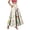 White# skirts for women, variant on Oksale Floral Print Maxi Skirts for Women Pleated Elastic High Waisted Long Skirts with Pockets Vintage Boho Skirt Plus Size A Line Skirts Mint Green M