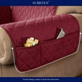 thumbnail image 5 of Subrtex Reversible Sofa Slipcover Quilted Couch Cover,XL Sofa,Wine, 5 of 6