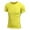 Yellow, variant on Men's Compression Shirt Short Sleeve Cool Dry Workout Athletic T-Shirts Sports Undershirt Performance Compression Tops