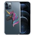 thumbnail image 1 of WIRESTER Soft TPU Clear Case Slim Protective Cover for Apple iPhone 12 Pro Max 6.7" 2020 (NOT FIT Apple iPhone 12/12 Pro 6.1" 2020/iPhone 12 mini 5.4" 2020), Black Unicorn, 1 of 1