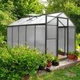 thumbnail image 3 of VEIKOUS 10' x 6' Walk-in Greenhouse for Patio w/ Aluminum Frame, Lockable Door and Window for Patio, Backyard, 3 of 5