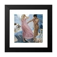 thumbnail image 2 of Joaquín Sorolla 20x20 Black Modern Framed Museum Art Print Titled - After Bathing, Valencia (1909), 2 of 5