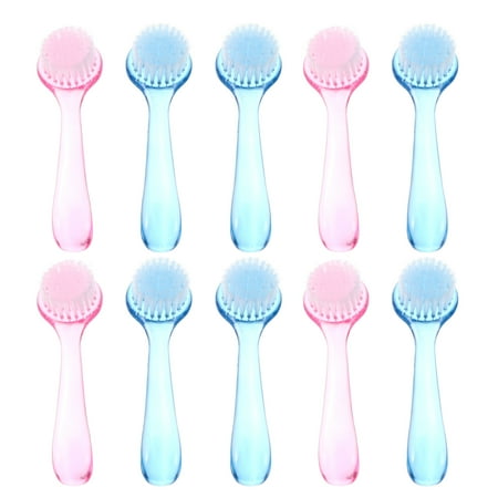 

NUOLUX 10pcs Handle Grip Fingernail Cleaning Brushes Nail Dirt Dust Brush Hand Cleaner