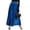 Royal Blue, variant on 1pcs Women's High Waist Pleated Maxi Skirt Gold Beach Skirt Flowing Long A-Line Skirt Sparkly Pleated Skirt for Party Vacation