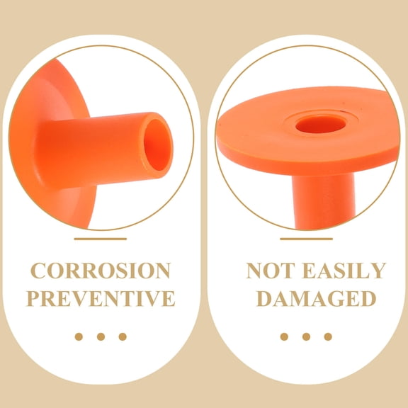 STOBOK 10Pcs Orange Plastic Cymbal Stand Sleeves Replacement Drum Kit Accessories
