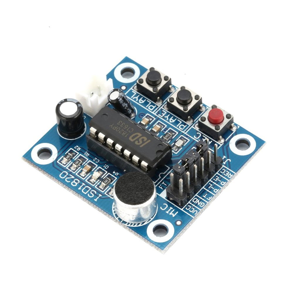 ISD1820 Recording Playback Module with Mic 10s Audio Sound Board Module 3-5V 
